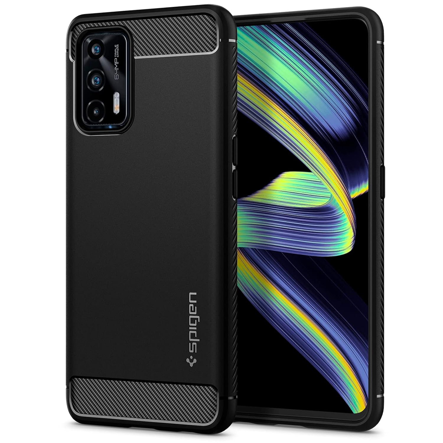Spigen - Rougged Armor (Matte black) for Realme X7 Max/ GT Neo Flash/ GT Neo/ GT - 0