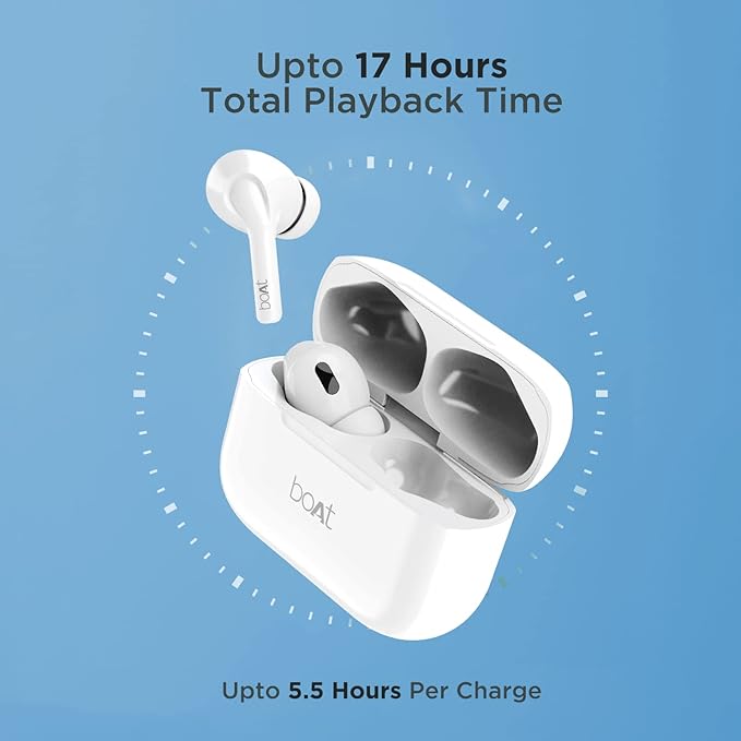 boAt Airdopes 161 TWS in Ear Earbuds with ASAP Charge, 17H Playtime, IWP, Bluetooth, Immersive Audio, IPX5, Touch Controls - 2