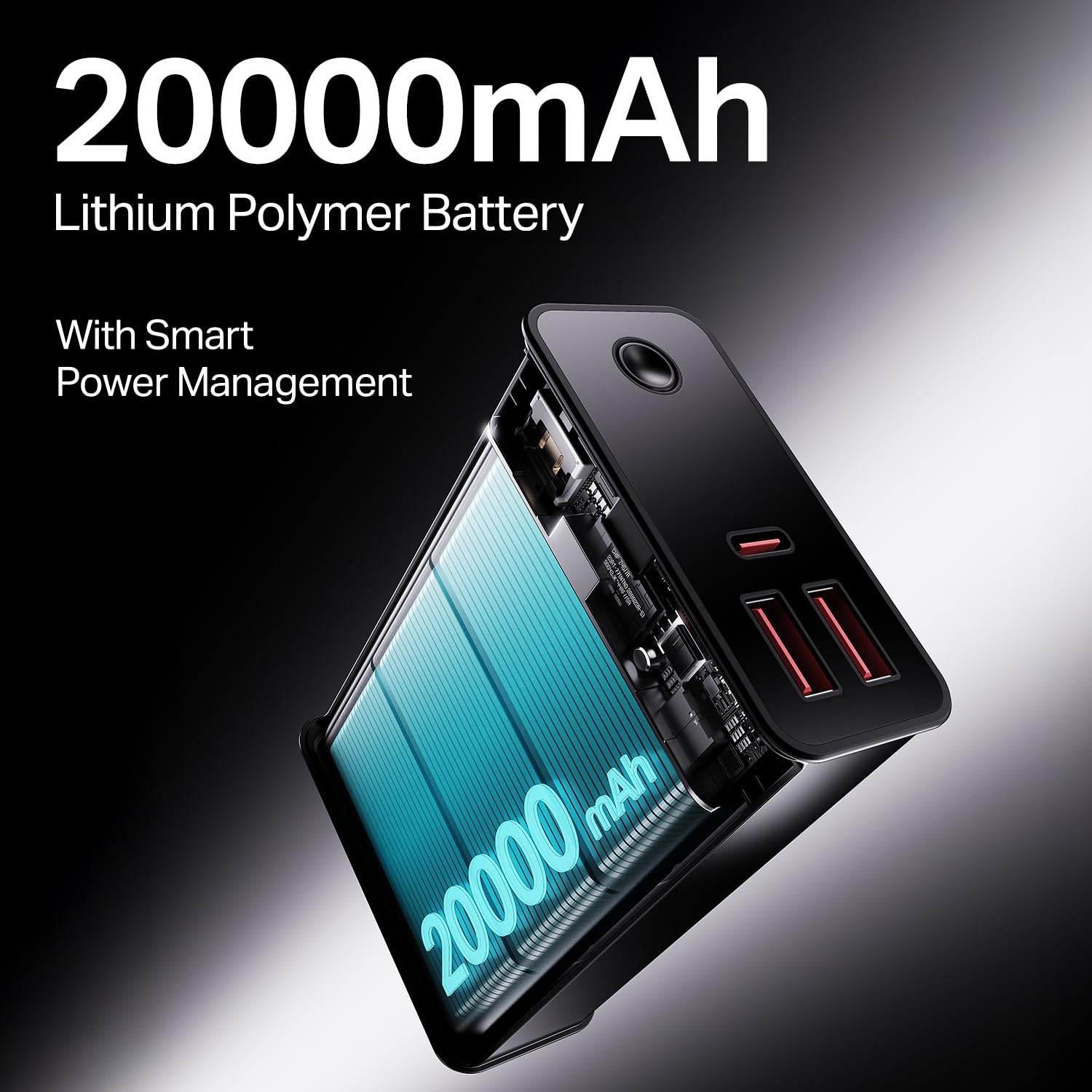 Boat Energyshroom PB400 Pro 20000 mAh 22.5W Pocket Size, Compact Power Bank, Fast Charging - 2