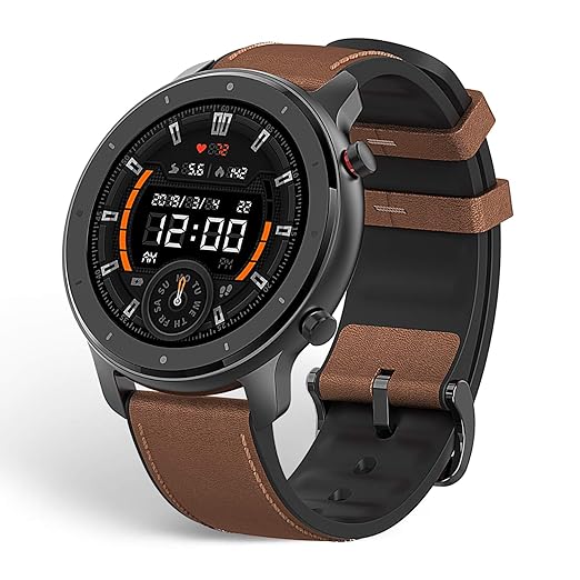 Amazfit GTR Aluminium Alloy (47mm) Smart Watch with AMOLED Display, Built-in GPS, - 1