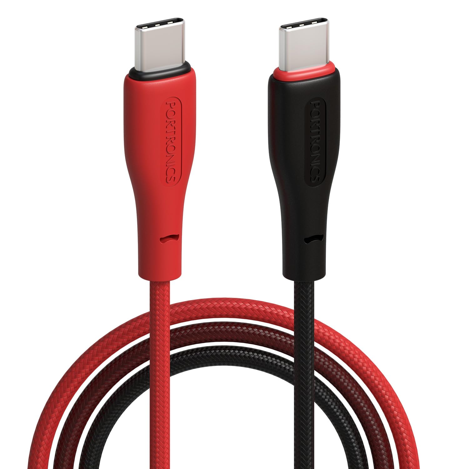 Portronics Hue x 60W Dual Tone Colour Type C to type C Fast Charging Cable - 0