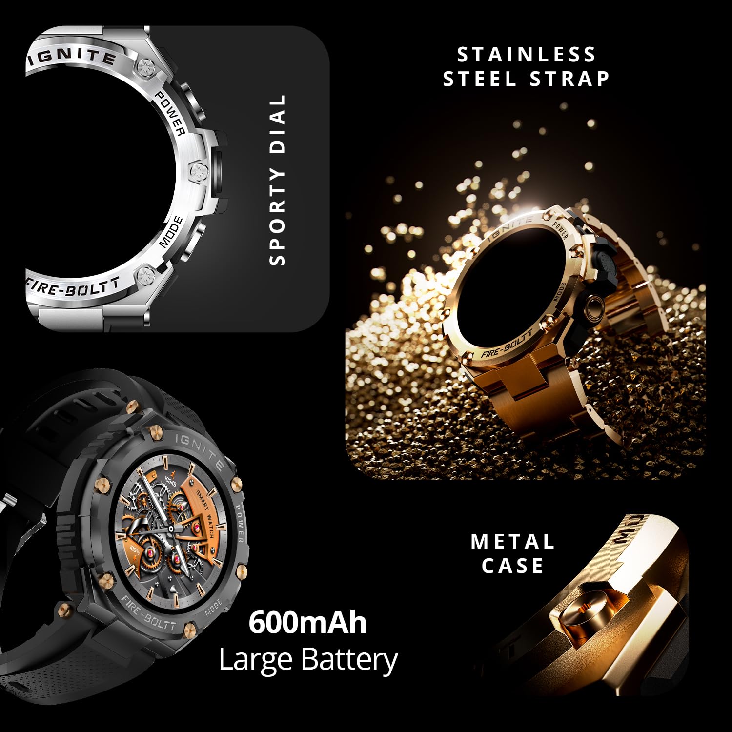 Fire-Boltt Assault Rugged Smartwatch, Bluetooth Calling, Compass, Heart Rate & SpO2 - 2