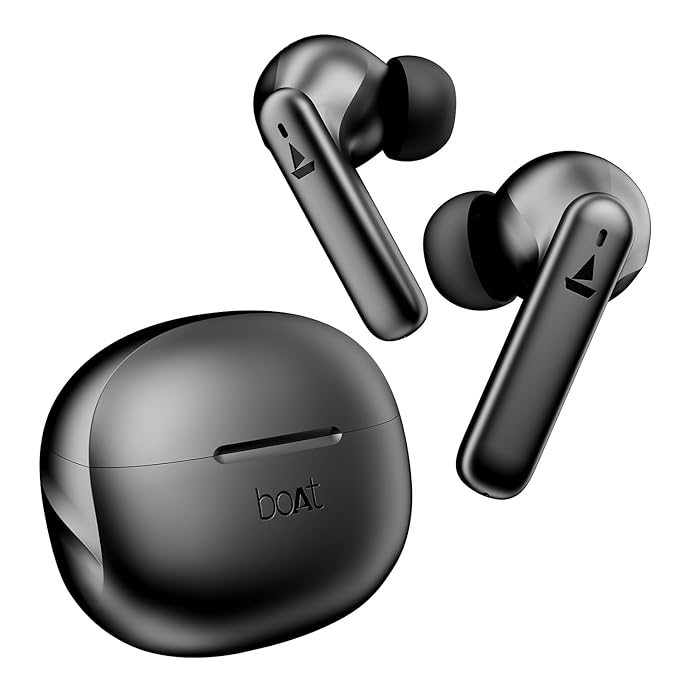 boAt Airdopes 170 TWS Earbuds with 50H Playtime, Quad Mics ENx? Tech, Low Latency Mode - 0