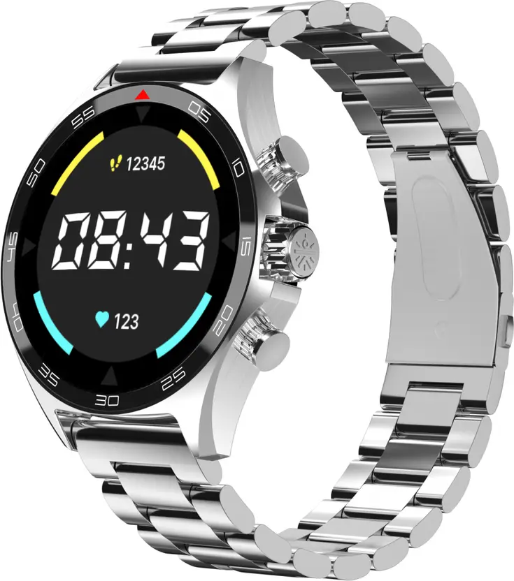 Cult Active TR 1.52"HD Display,Stainless Steel Build,Wireless Charging, BT Calling Smartwatch - 1