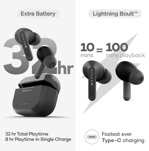 boult Gearpods with 32H Playtime, Fast Charging, BoomX Rich Bass - 1