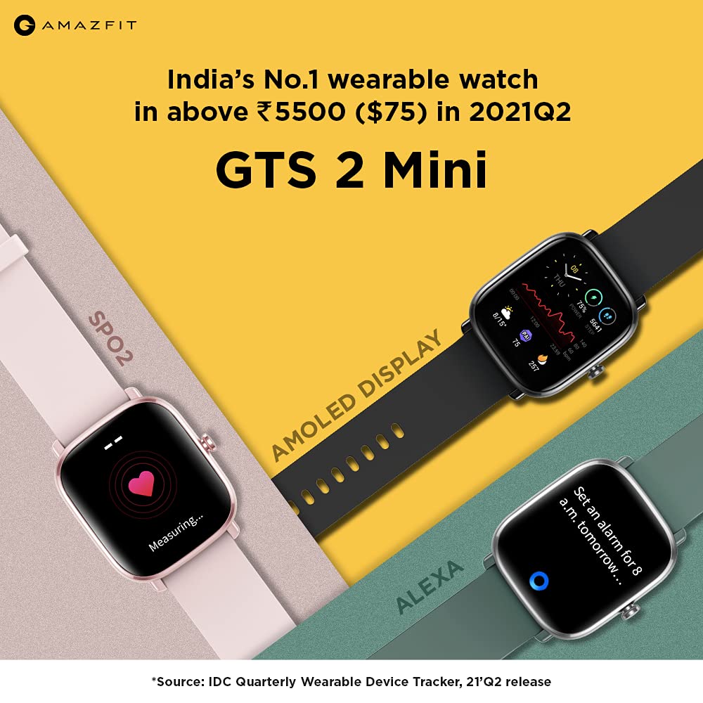 Amazfit GTS 2 Mini Smart Watch AMOLED Display, SpO2 Level Measurement - 1