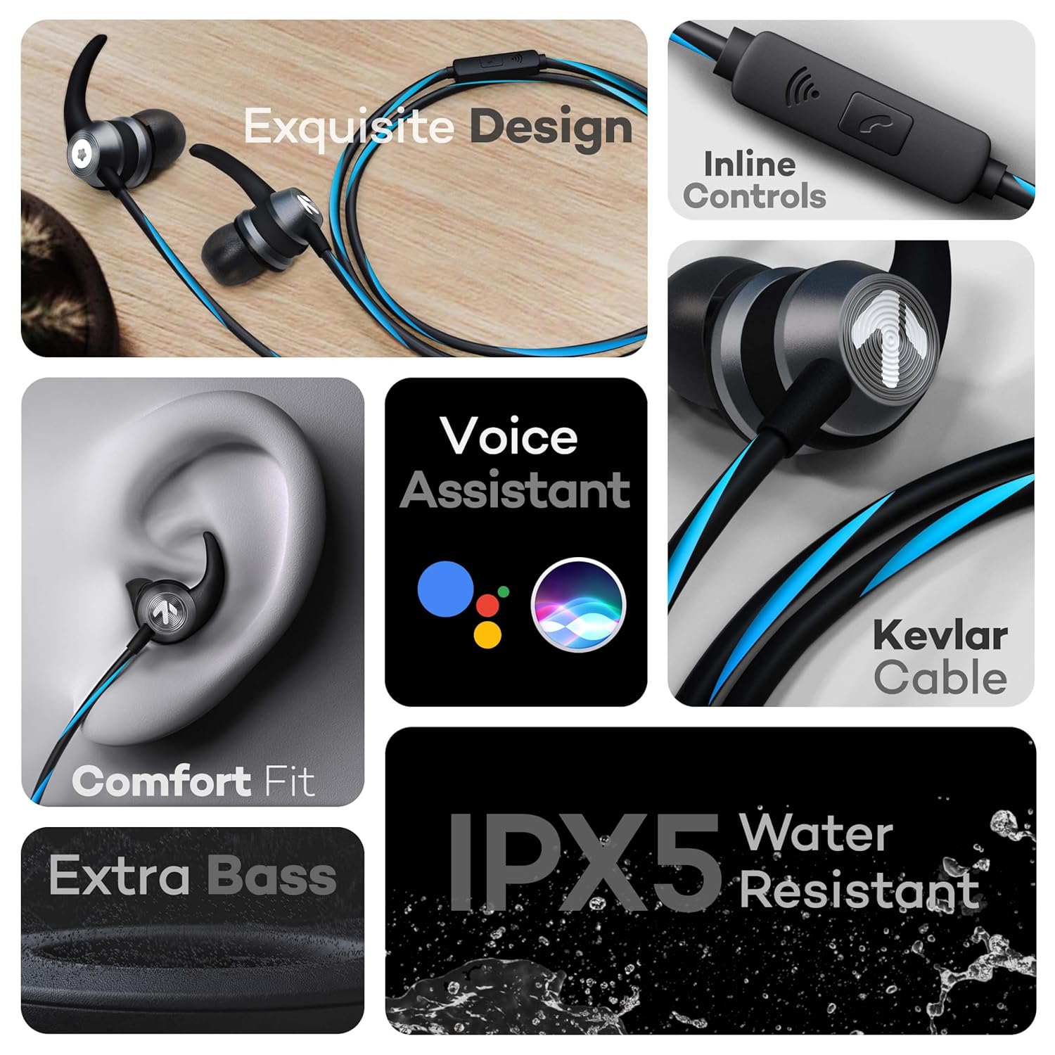 BOULT BassBuds X1 in-Ear Wired Earphones with 10mm Extra Bass Driver and HD Sound - 2