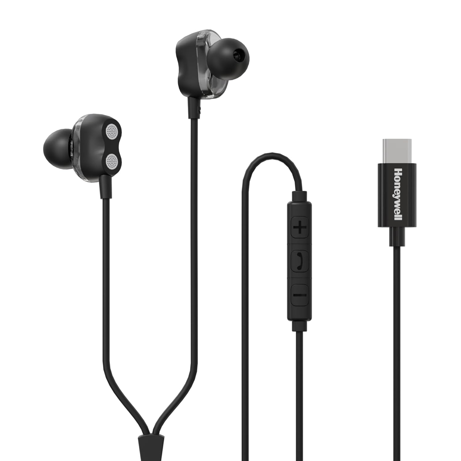 Honeywell Suono P80 Wired Gaming In Ear Earphones with Built-in Mic, 8mm*4 Drivers, IPX4, Noise Cancelling - 0