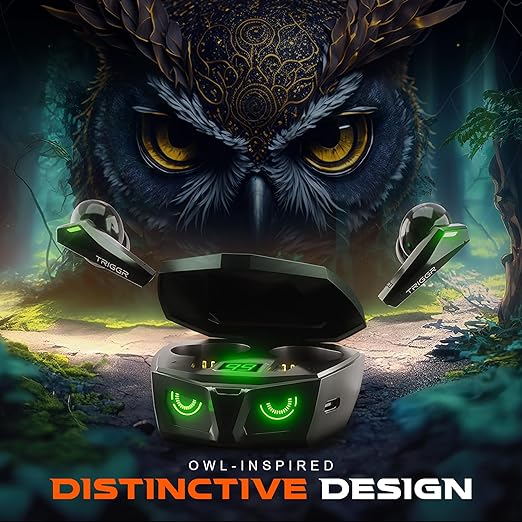 TRIGGR Kraken X1 with Battery Display, 40ms Latency, Quad Mic ENC, 40 Hr Battery - 2