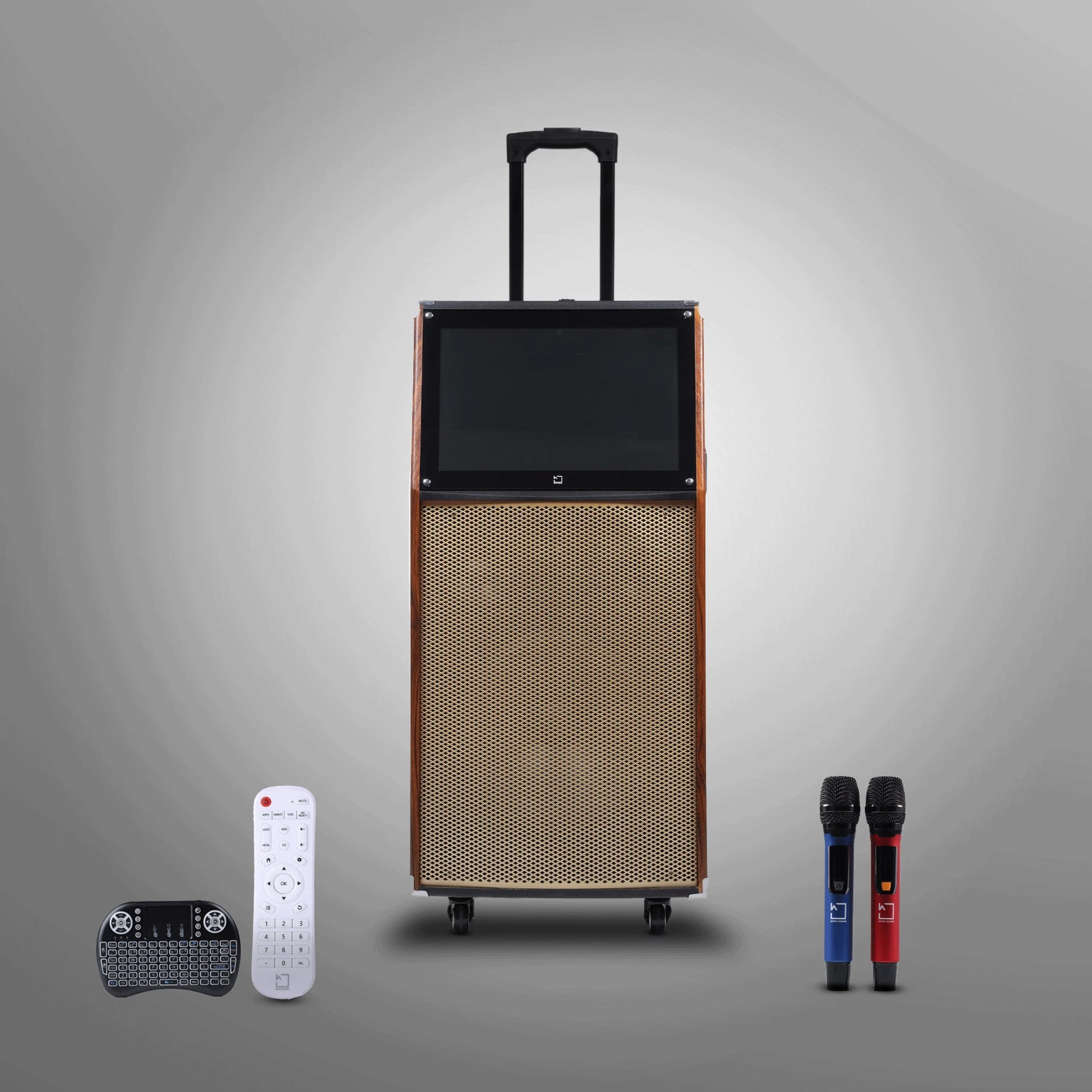 WHITE SQUARE PWS 50 Portable Trolley Party Speaker with High Powerfull Bass/Digital Screen 50 W Bluetooth Party Speaker - 0