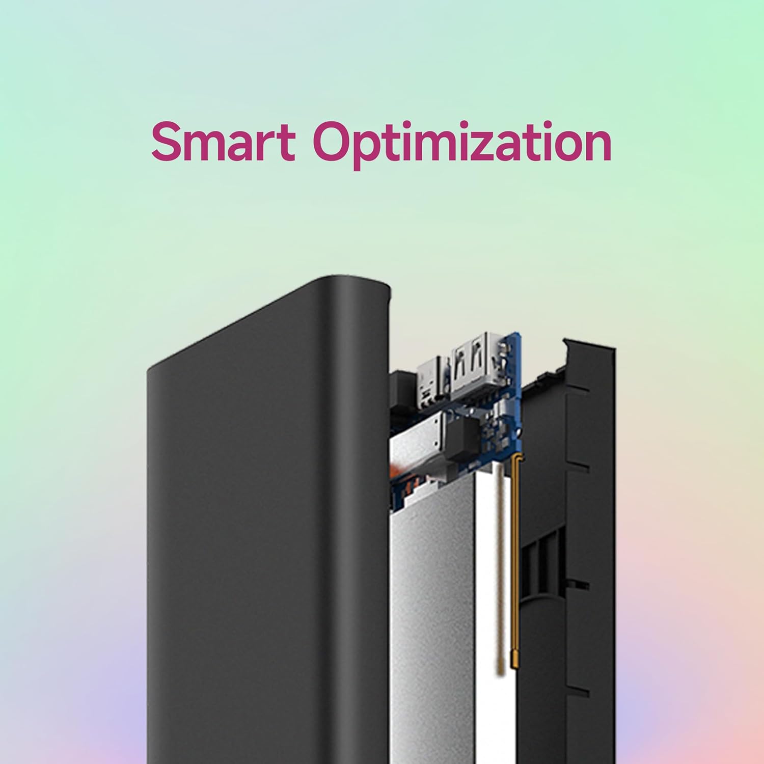 MI Lithium Ion Xiaomi Wireless Power Bank 10000mAh | 22.5W Fast Charging (USB-A) | 10W Wireless Charging | Two-Way Fast Charging | Fast Charging USB C Total - 3