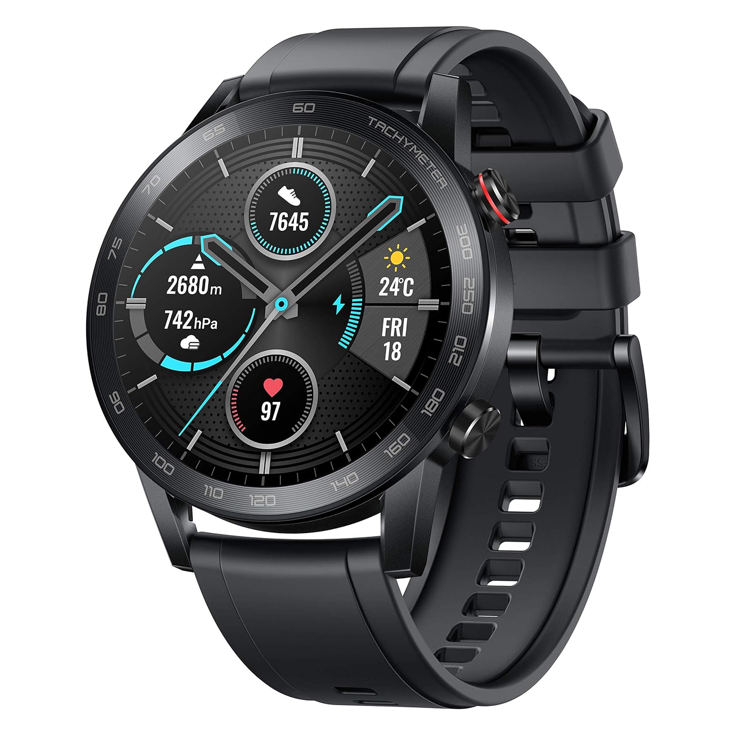 Honor Magic Watch 2 (46mm) BT Calling & Music Playback, 100 Workout Modes, AMOLED Touch Screen - 0