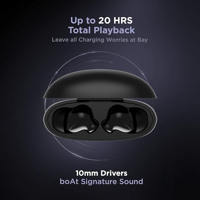 boAt Airdopes 181 in-Ear True Wireless Earbuds with ENx Tech, Beast Mode(Low Latency Upto 60ms) for Gaming - 2