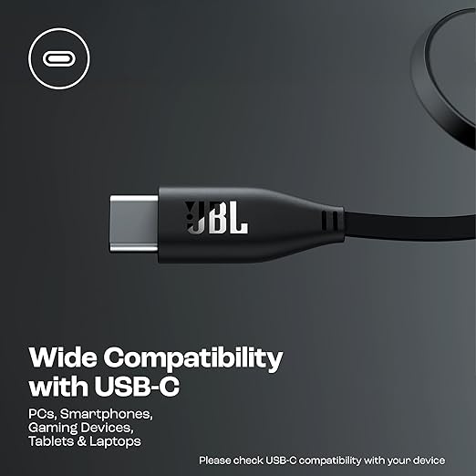 JBL Tune 520C On Ear Type C Wired Headphone, Pure Bass Sound,3-Button Remote with Microphone - 1