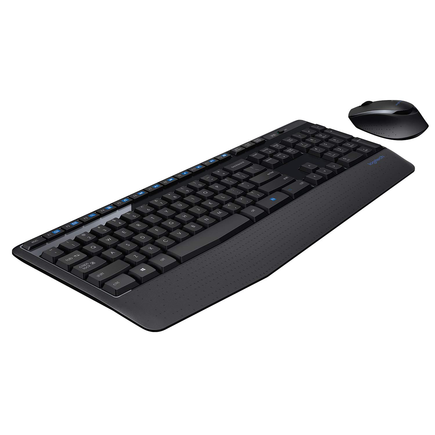 Logitech MK345 Wireless Combo Full-Sized Keyboard with Palm Rest and Comfortable Right-Handed Mouse, 2.4 GHz Wireless USB Receiver, Compatible with PC - 1