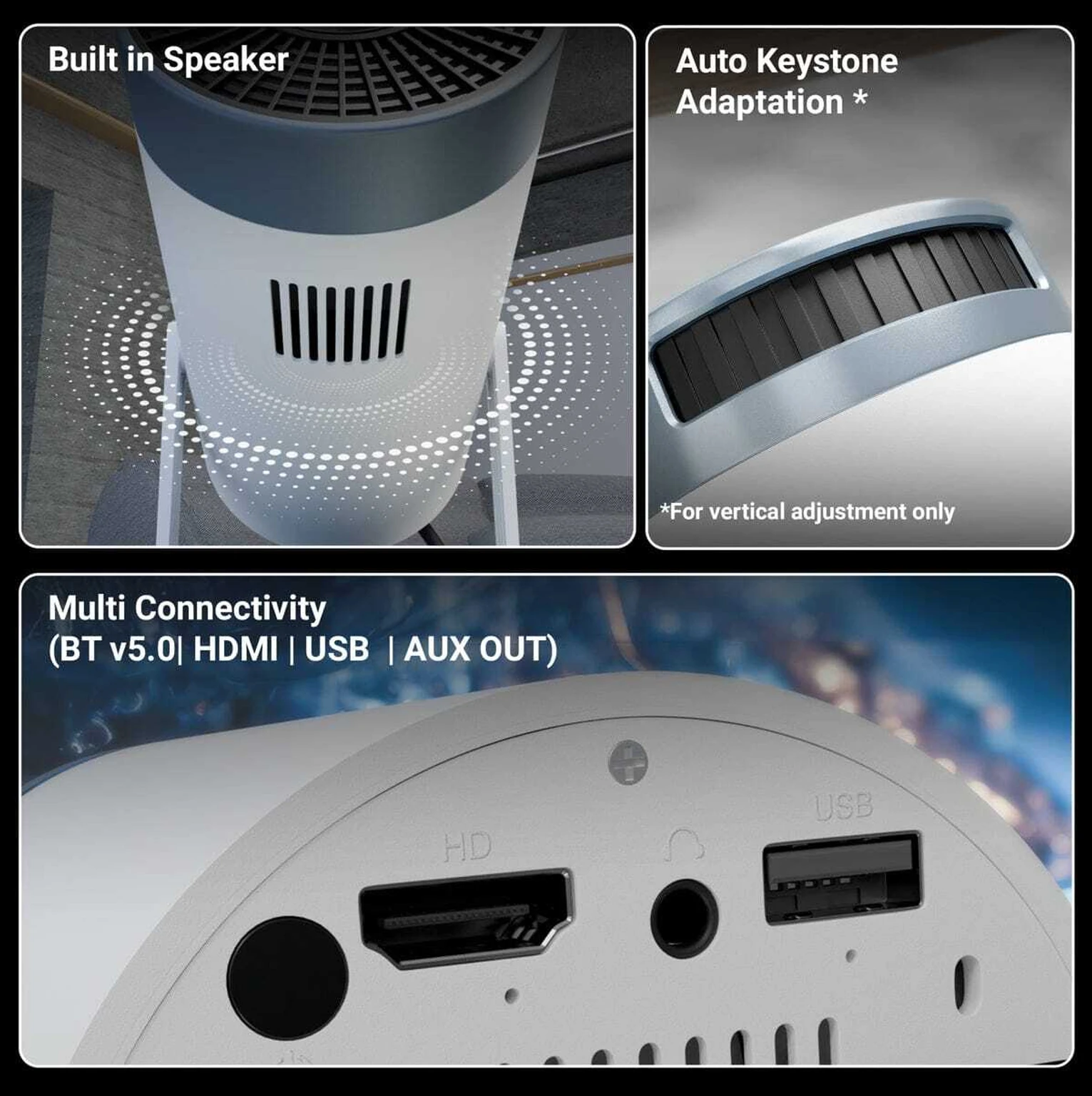 ZEBRONICS PixaPlay 62 (3000 lm / Wireless / Remote Controller) Portable Projector - 3
