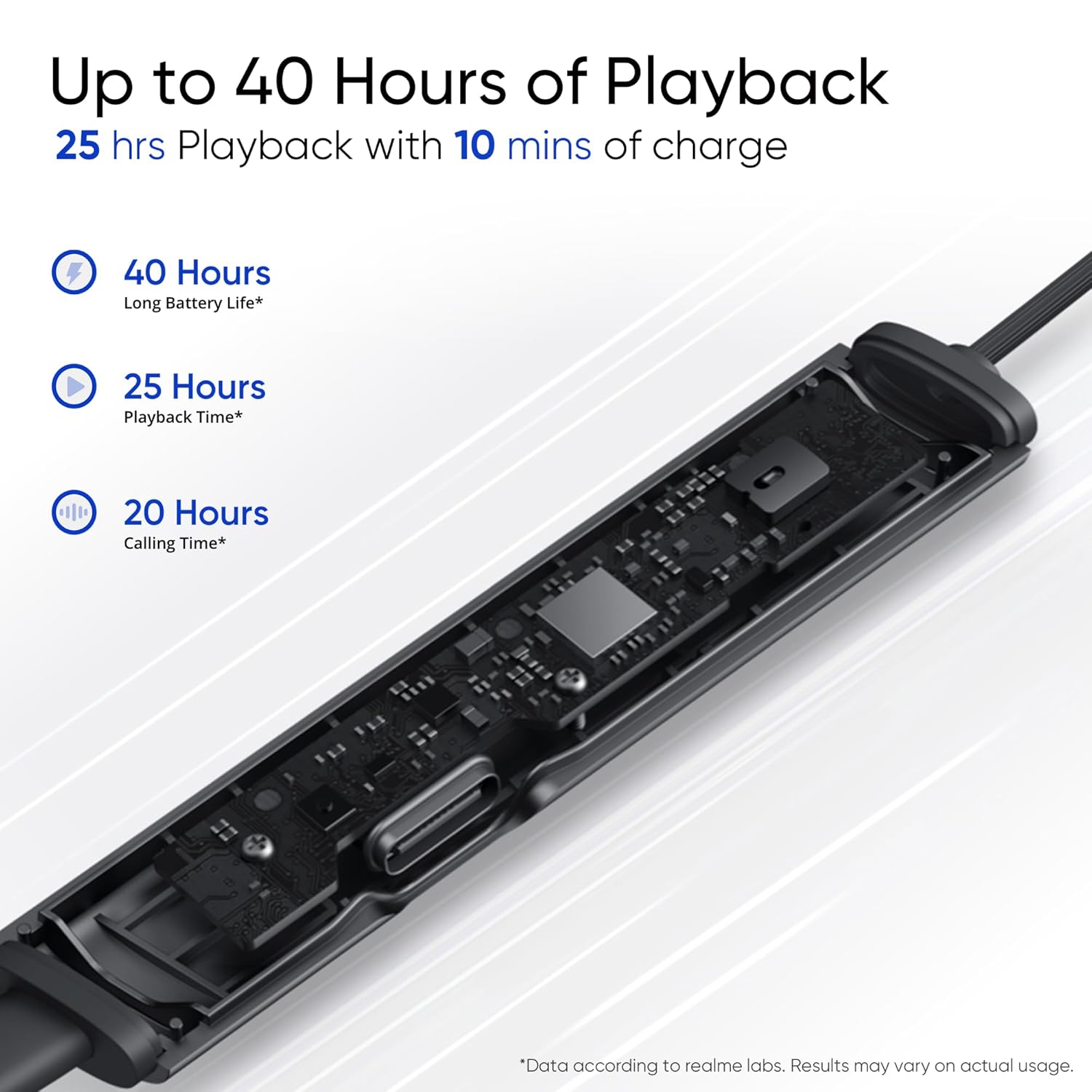 realme Buds Wireless 3 in-Ear Bluetooth Headphones,30dB ANC, Spatial Audio,13.6mm Dynamic Bass Driver,Upto 40 Hours Playback, Fast Charging, 45ms Low - 2