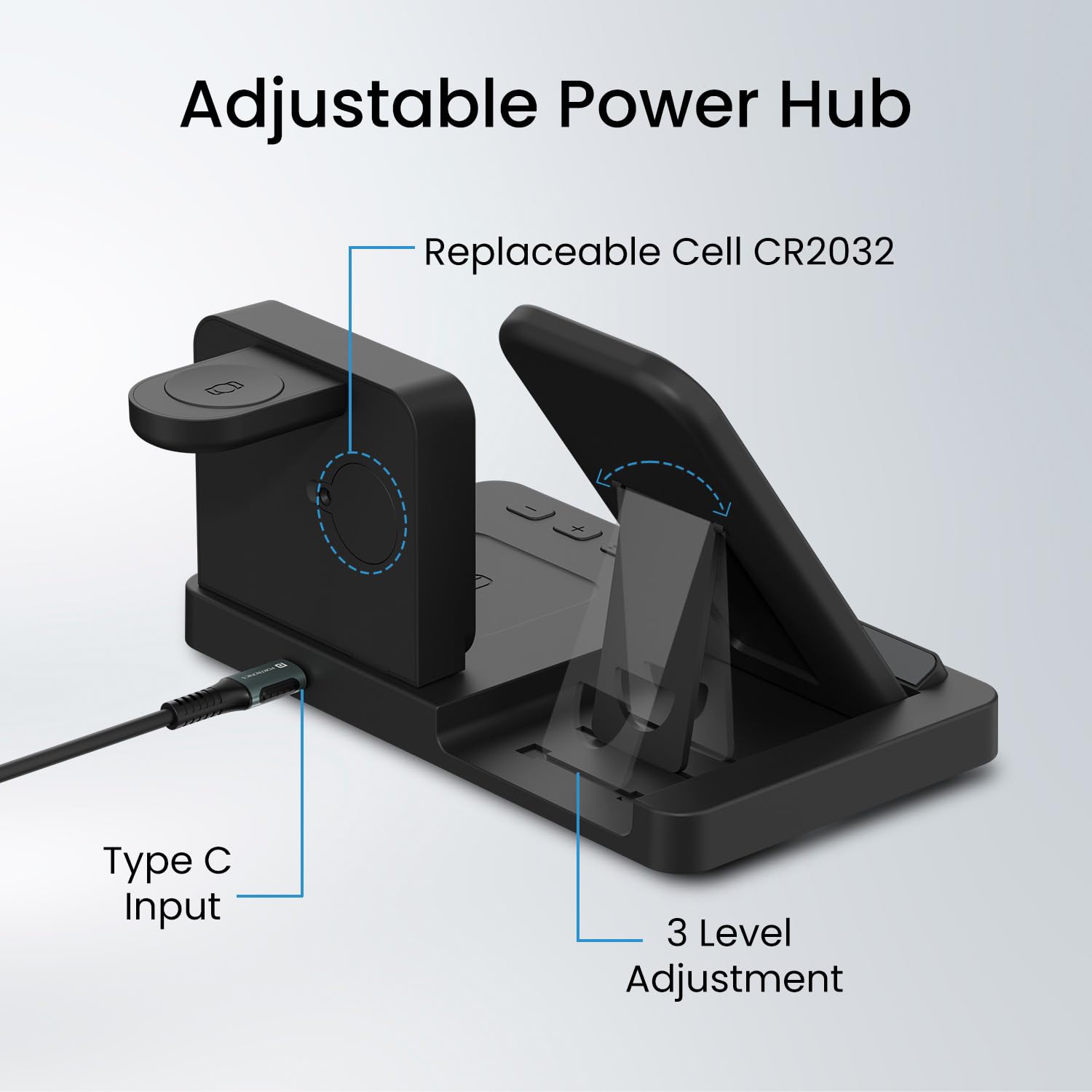 Portronics BELLA 15 W 3 in 1 Wireless Charger - 2