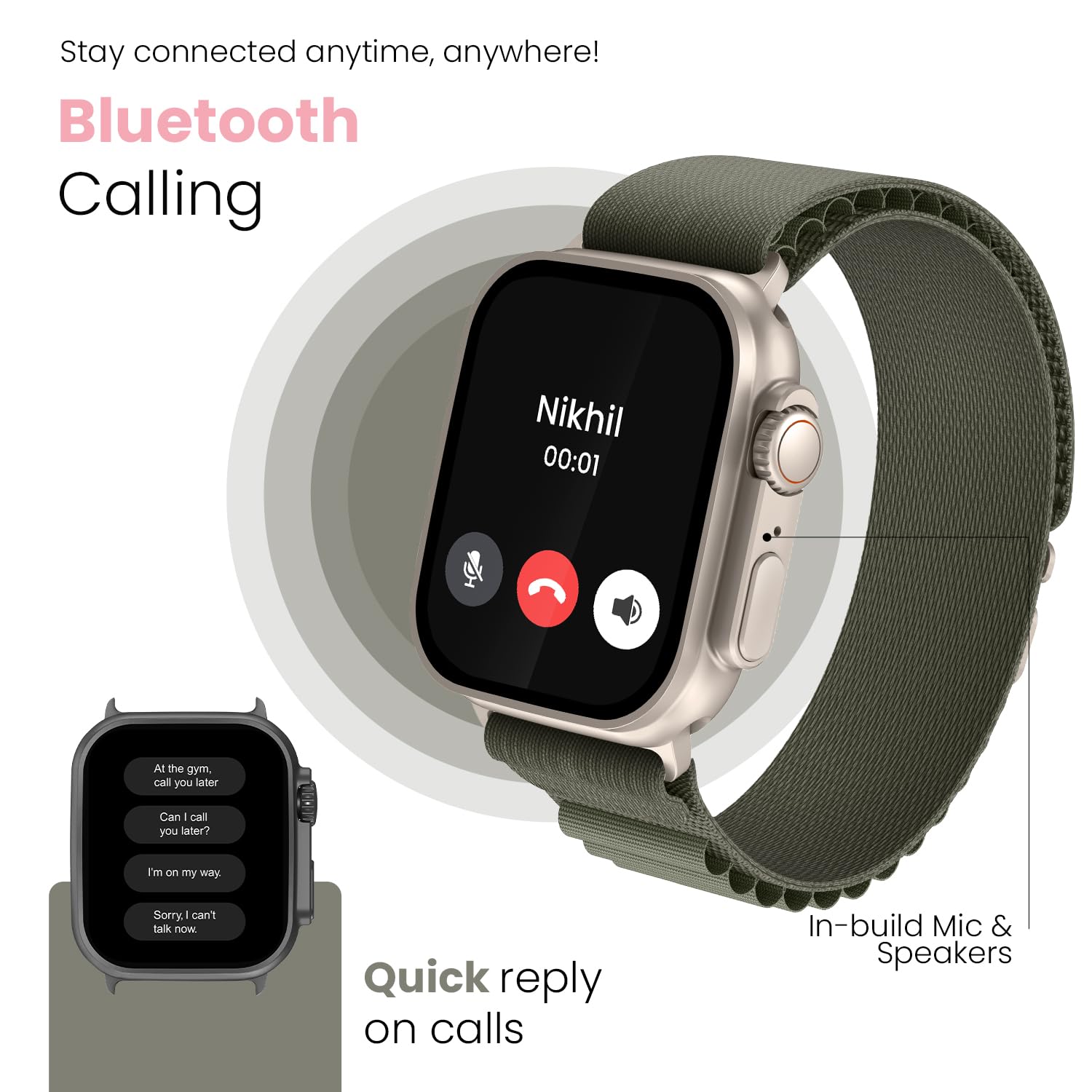 CELLECOR M4 Rush 1.91” HD Display Smart Watch, Bluetooth Calling, Unlimited Watch Faces - 2
