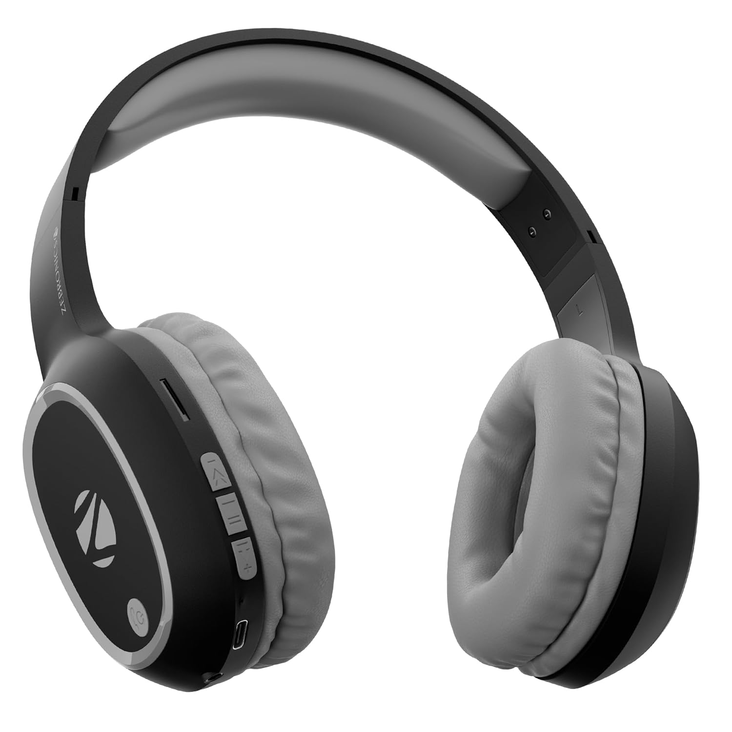 Zebronics Thunder Wireless Headphones, BTv6.0, True 60 Hrs Playback at 100% Volume 40mm Drivers, ENC - 0