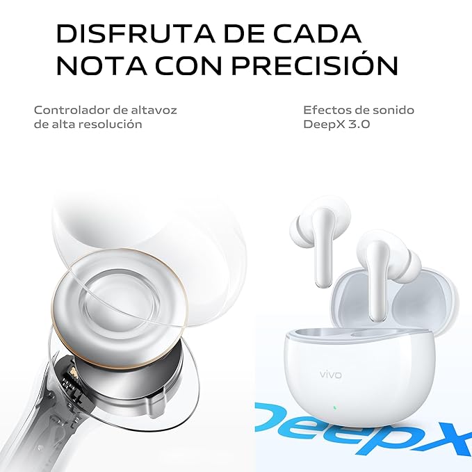 vivo TWS 3e, Wireless Bluetooth Headphones, ANC, Noise Cancelling, 42H Battery - 2