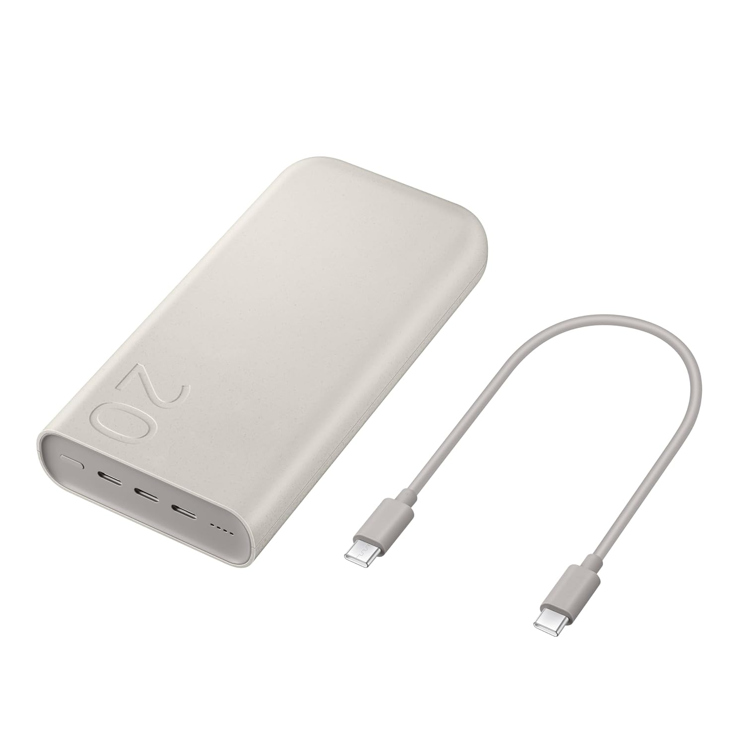 Samsung Galaxy 20000mAh Power Bank, Battery Pack, Gray - 1
