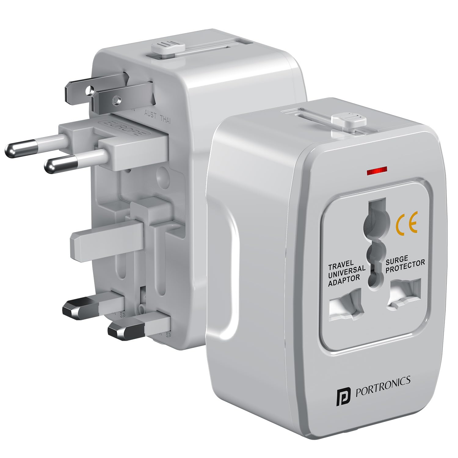 Portronics Juicemate 3 Universal Travel Adapter with 6A AC Socket Output,Universal AC Socket - 0