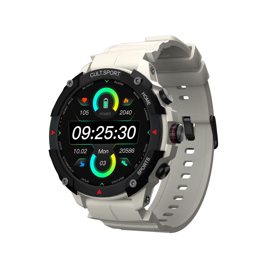 Cult Shock X 1.43" AMOLED, 420mAh Battery, 850 NITS, AOD, Bluetooth calling, Rugged Smartwatch - 0
