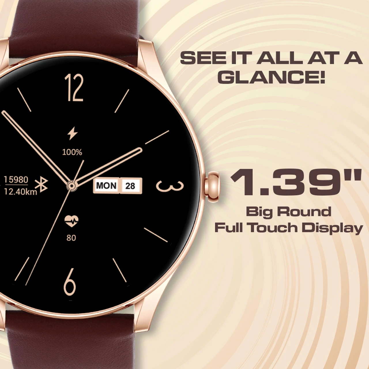 Maxima Max Pro Nova 1.39" UltraHD Display,BT Calling, 600 Nits,AI Voice Assistant,Games Smartwatch - 2