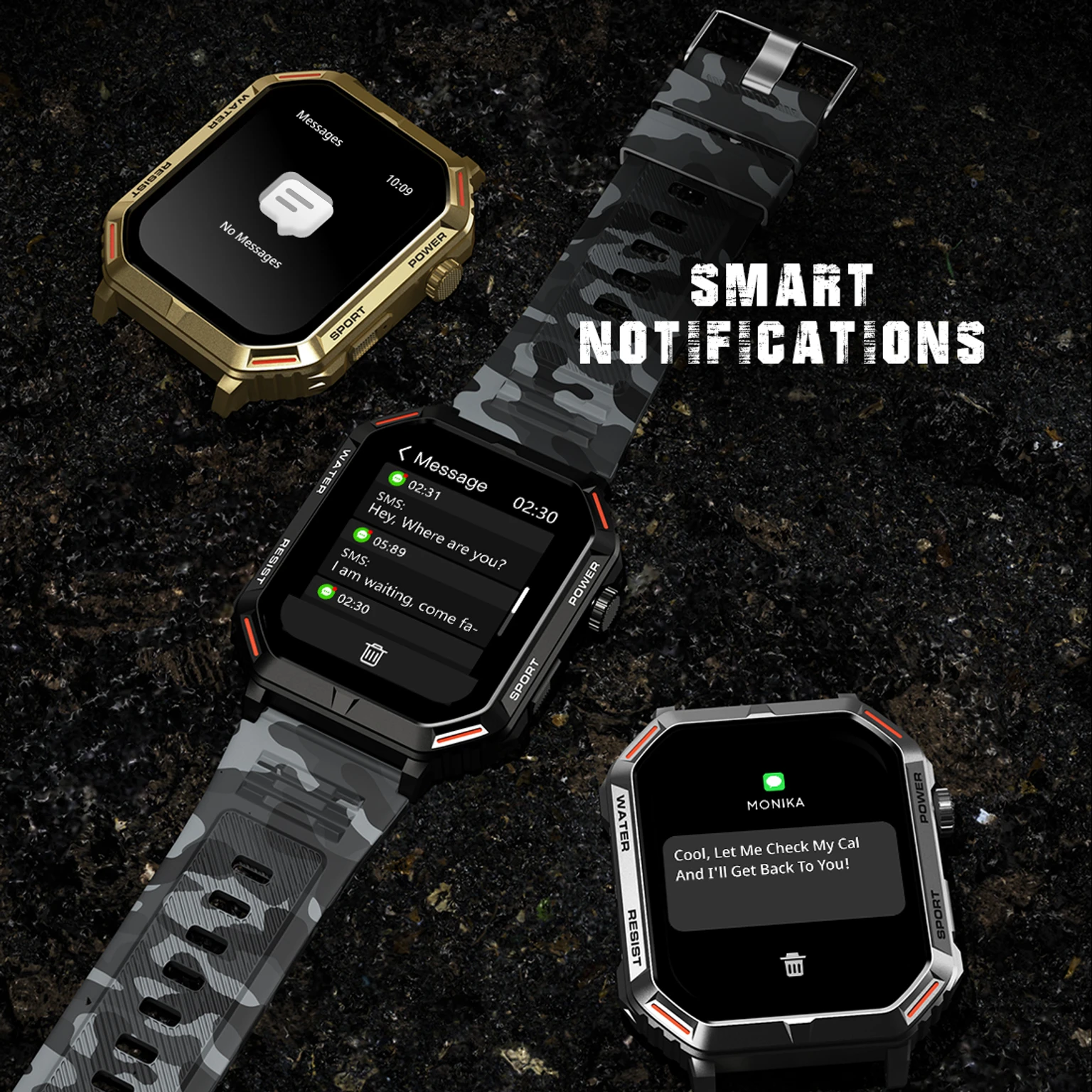 Fire-Boltt Commando 49.5mm AMOLED Smart Watch, 123 sports modes, Bluetooth calling Smartwatch - 1