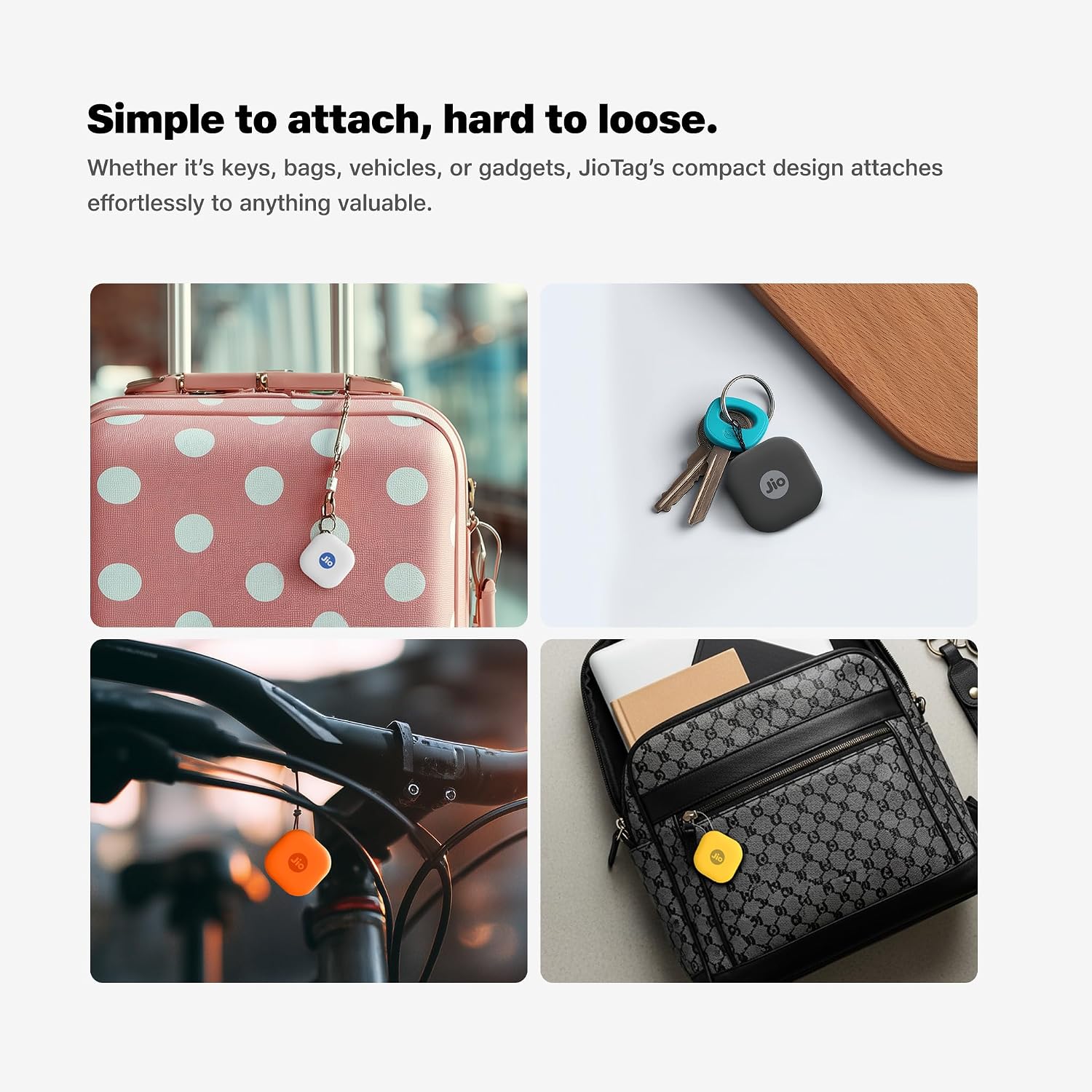 JioTag Go |India's First Android Tag | Google Find My Device Item Finder| Worldwide Tracking for Keys - 2