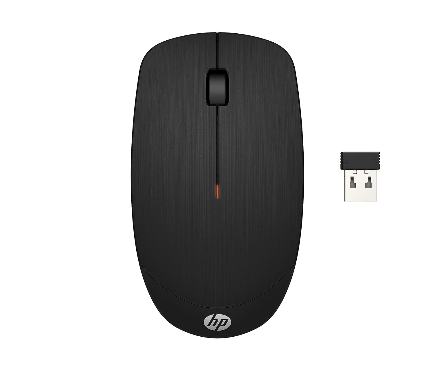 HP X200 Wireless Mouse with 2.4 GHz Wireless connectivity, Adjustable DPI up to 1600, ambidextrous Design, and 18-Month Long Battery Life. - 2