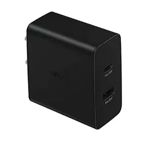 Samsung Original 35W Dual Port, Type-C & USB-A, Fast Charger (Cable not Included) - 0