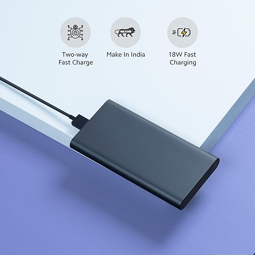 Mi 10000mAH Li-Polymer Power Bank 3i with 18W Fast Charging - 2