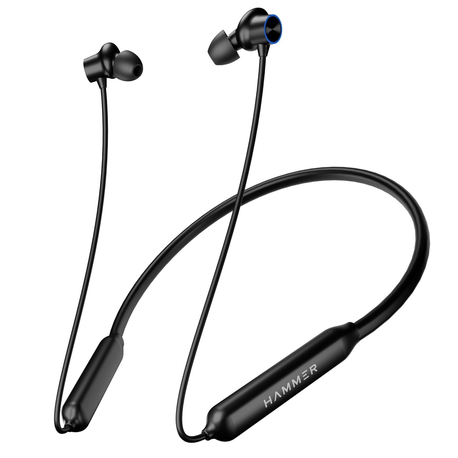 HAMMER Splendor in Ear Bluetooth Neckband with Magnetic Earbuds, Deep Bass, Built-in Mic, Upto 30 Hrs - 0