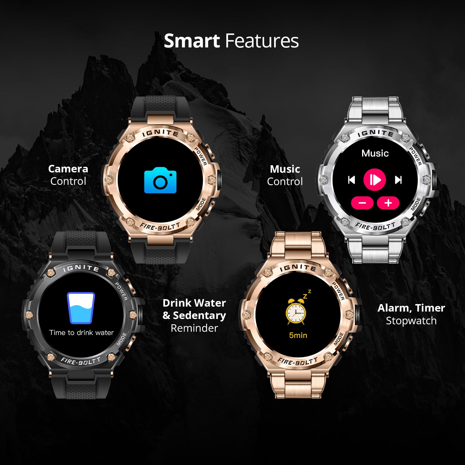 Fire-Boltt Assault Rugged Smartwatch, Bluetooth Calling, Compass, Heart Rate & SpO2 - 3