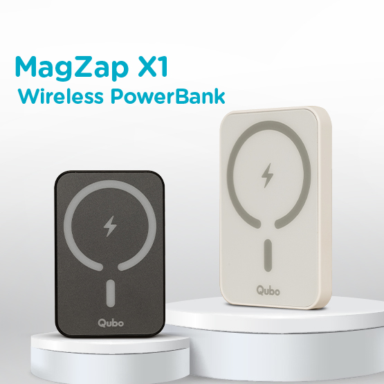 Qubo MagZap X1 Power Bank from Hero Group 5000mAh Magnetic Magsafe Wireless, 15W Wireless - 3