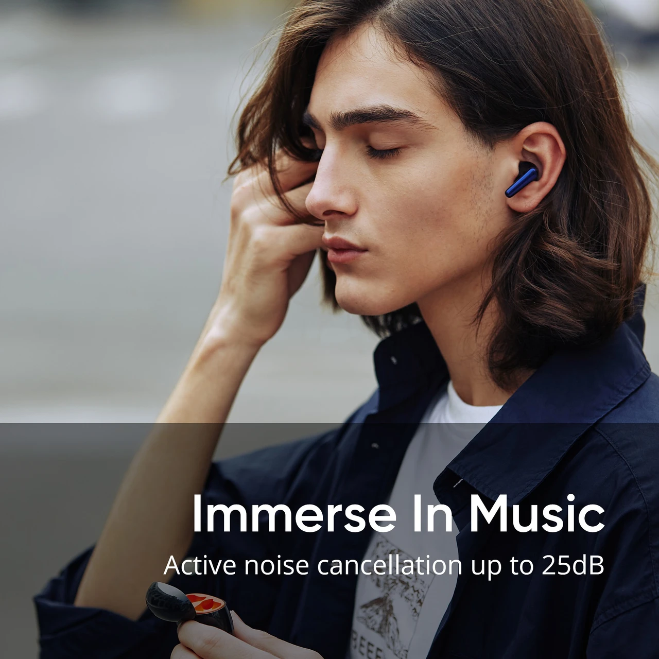 DIZO Buds Z Pro, with Active Noise Cancellation(ANC) (by realme Techlife) Bluetooth HeadsetDIZO Buds Z Pro, with Active Noise Cancellation(ANC) (by realme Techlife) Bluetooth Headset - 2
