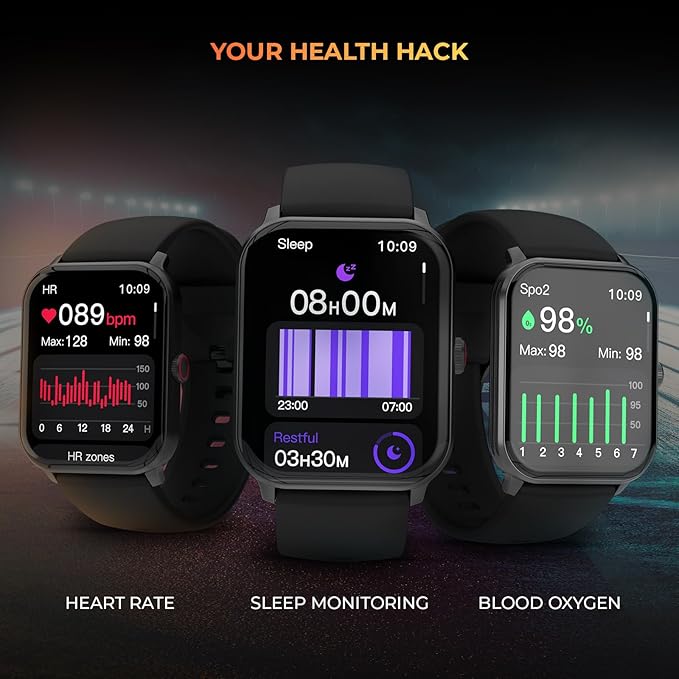 beatXP Marv Neo (4.6 cm) Display, Bluetooth Calling Smart Watch, Smart AI Voice Assistant, 100+ Sports Modes, Heart & SpO2 Monitoring, IP68 - 3