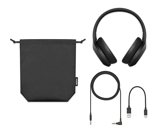 Sony Ear ON 3 WH-H910N Over-Ear Wireless Bluetooth Headset with Mic (Black) - 2