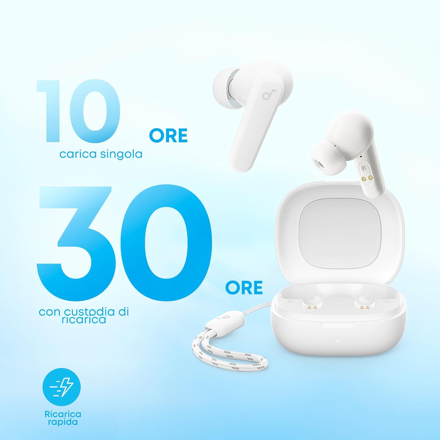 soundcore by Anker R50i VI True Wireless Earbuds, 10mm Drivers with Big Bass, Bluetooth 5.3, 30H Long Playtime - 2
