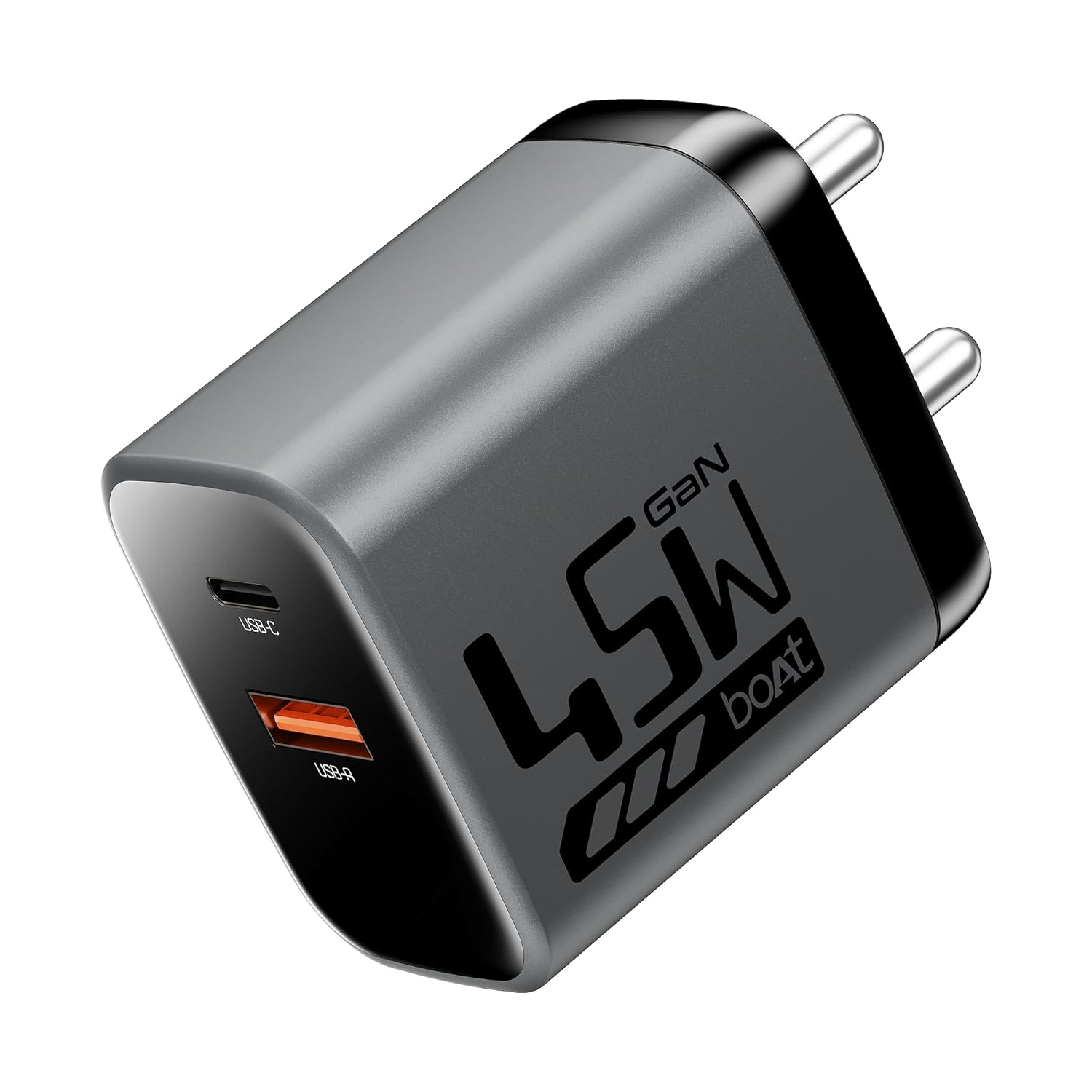 Boat 45W GaN Charger USB Type C, Ultra-Fast Dual Port for Fast Charging - 0