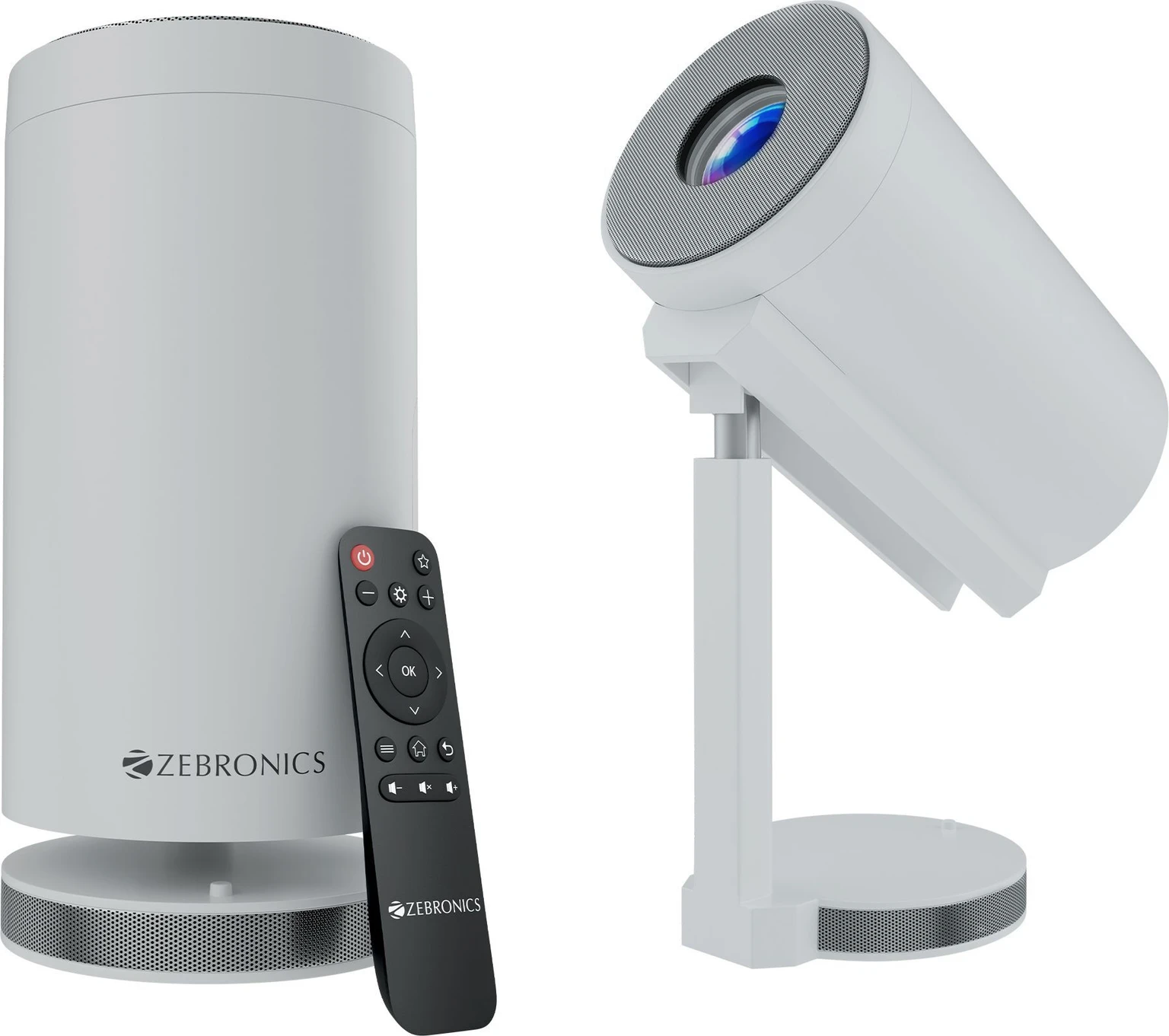 ZEBRONICS Zeb-Pixa Play 30 Portable 1080p Support 100" Screen 90 Tilt Auto Keystone, Netflix HDMI Miracast Projector - 0
