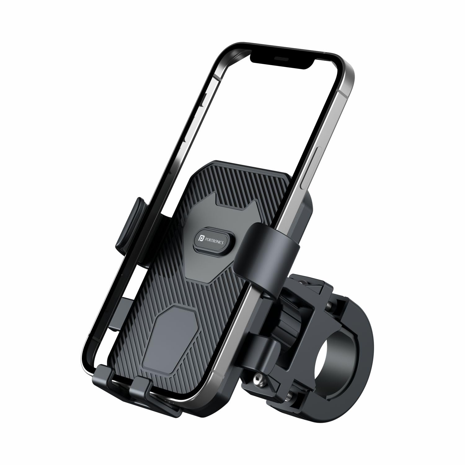 Portronics Mobike 4 Bike Phone Mount with 360° Rotational, Strong Hold for Bicycle, Motorcycle - 0
