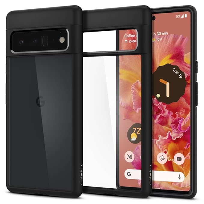 Spigen - Ultra Hybrid (Matte black) for Google Pixel 6 Pro - 0