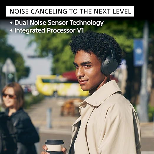 Sony WH-CH720N, Wireless Over-Ear Active Noise Cancellation Headphones with Mic, up to 35 Hours Playtime, Multi-Point Connection, App Support, AUX & Voice Assistant Support for Mobile Phones - 2