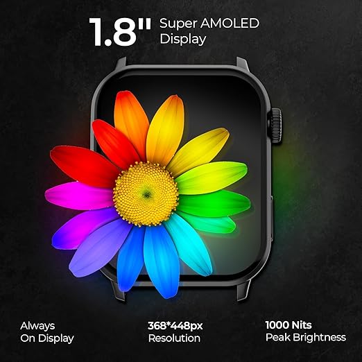 beatXP Unbound+ (4.5 cm) AMOLED Display Bluetooth Calling Smart Watch, 100+ Sports Modes - 1