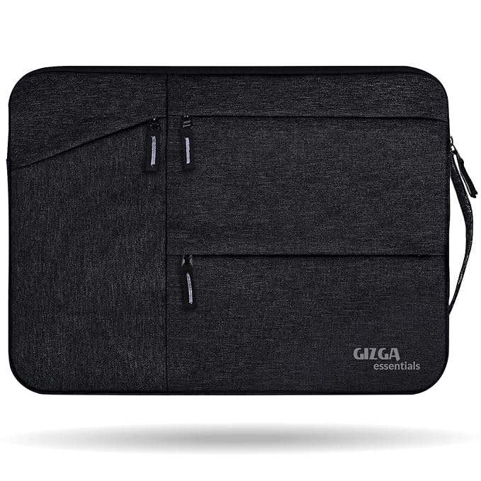 Gizga Essentials Laptop Bag Sleeve Case Cover Pouch for 15.6 Inch Laptop/MacBook, Office/ College Laptop Bag for Men & Women, Side Handle, Multiple Po - 0