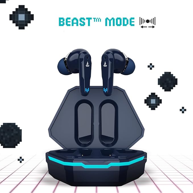 boAt Airdopes 191G w/ Dual Drivers, 30 HRS Playback, Quad Mics ENx Tech & Beast Mode Bluetooth Headset - 2