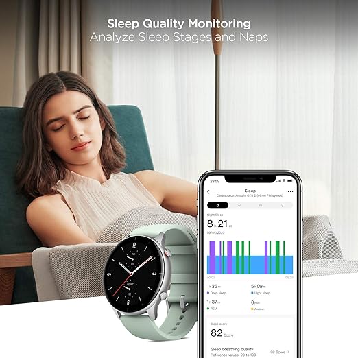 Amazfit GTR 2e Smart Watch with Curved Design, Always-on AMOLED Display, SpO2 - 2